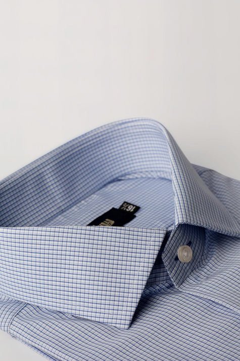 Blue Check Formal Shirt