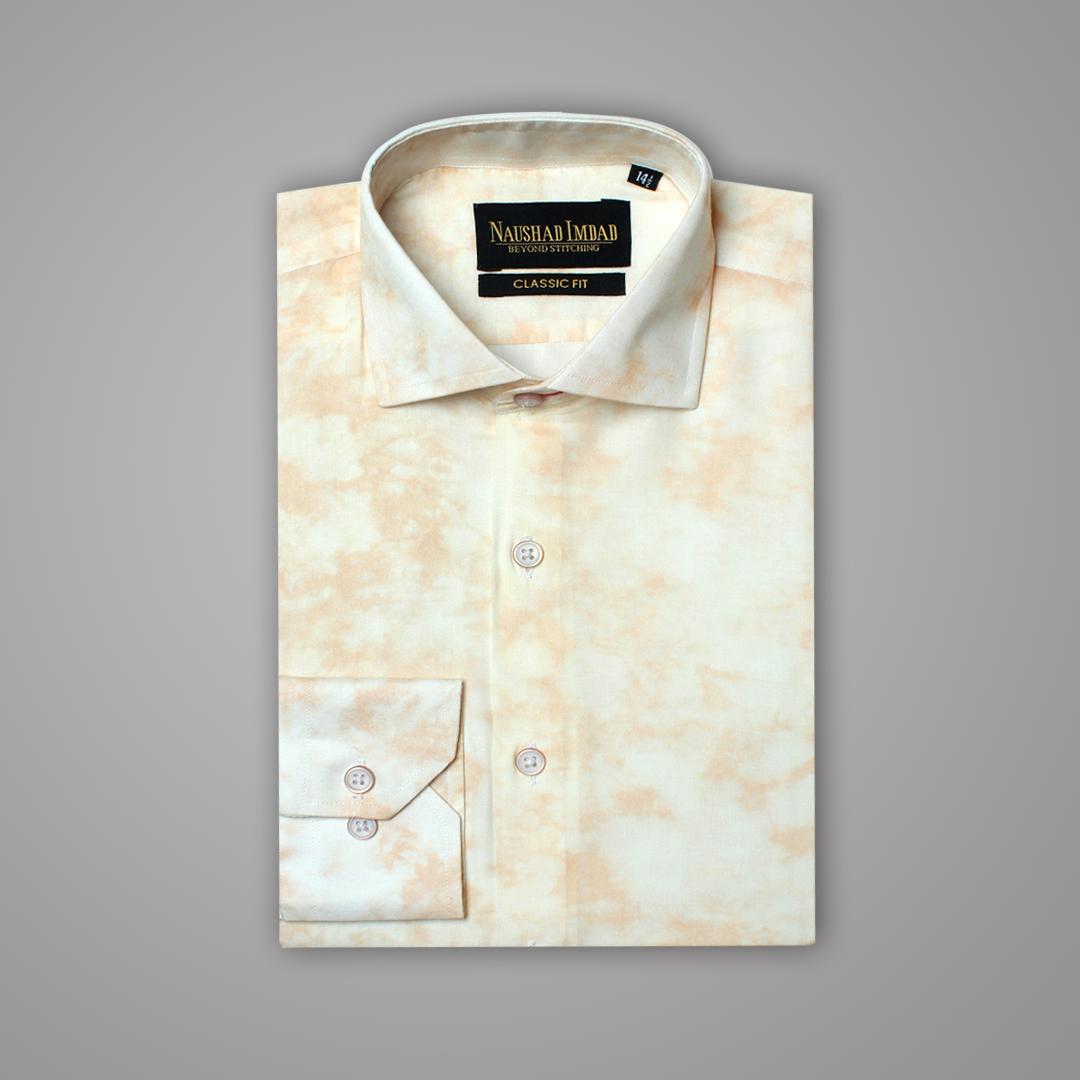 White Marbled Shirt