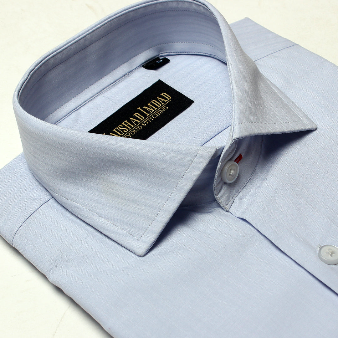 Sky Blue Stripes Formal Shirt