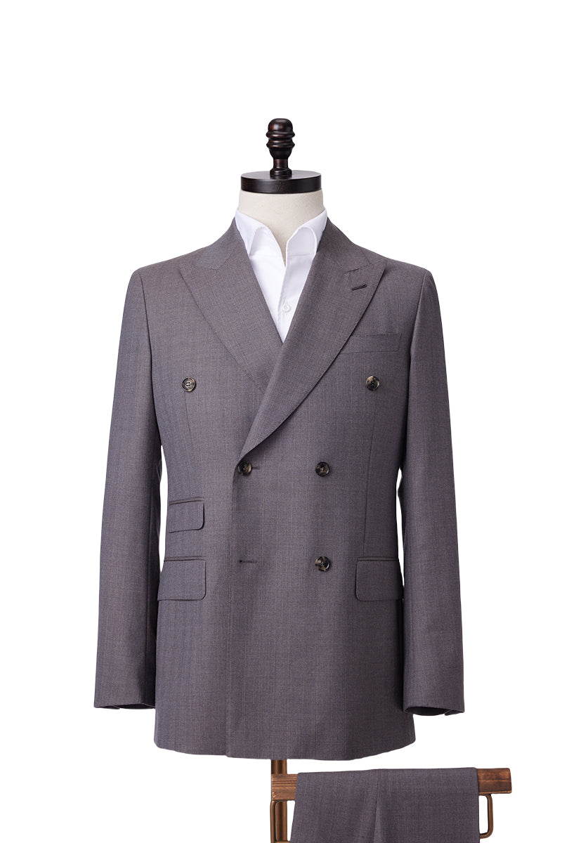 Charcoal Grey Double Breasted Suit