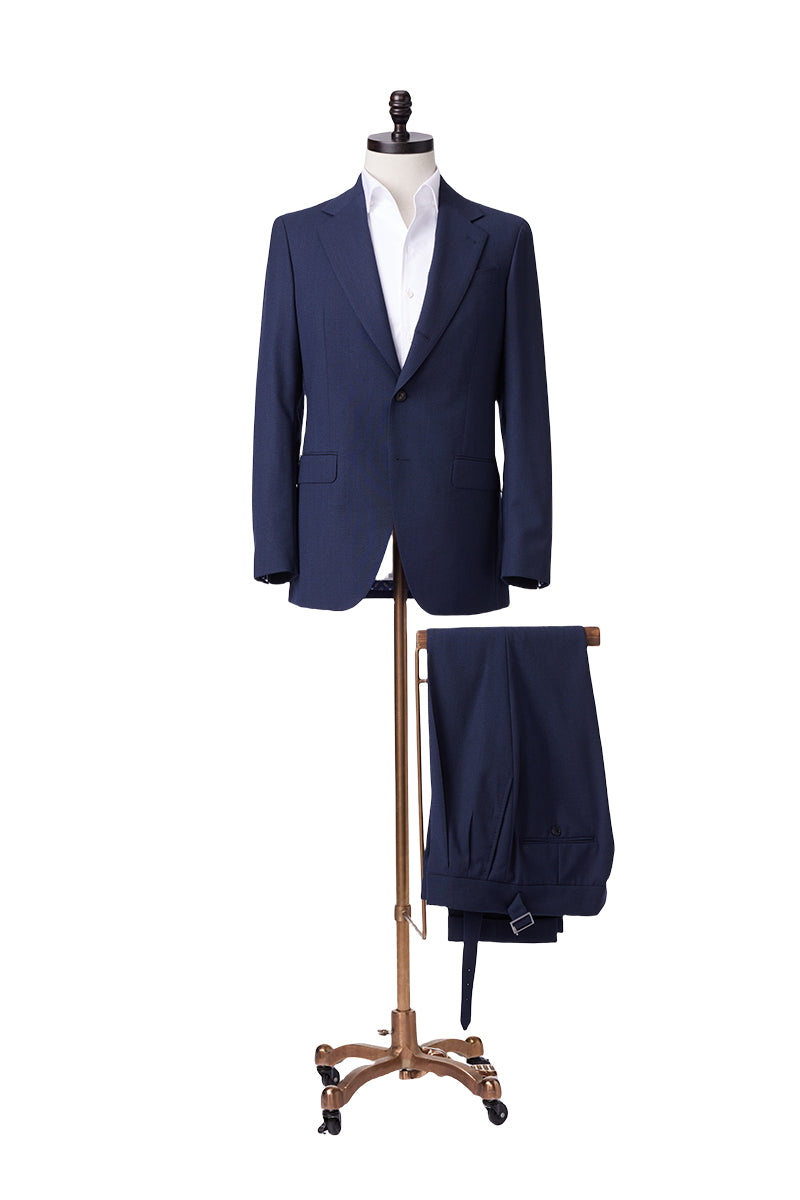 Blue Lapel Collar Suit