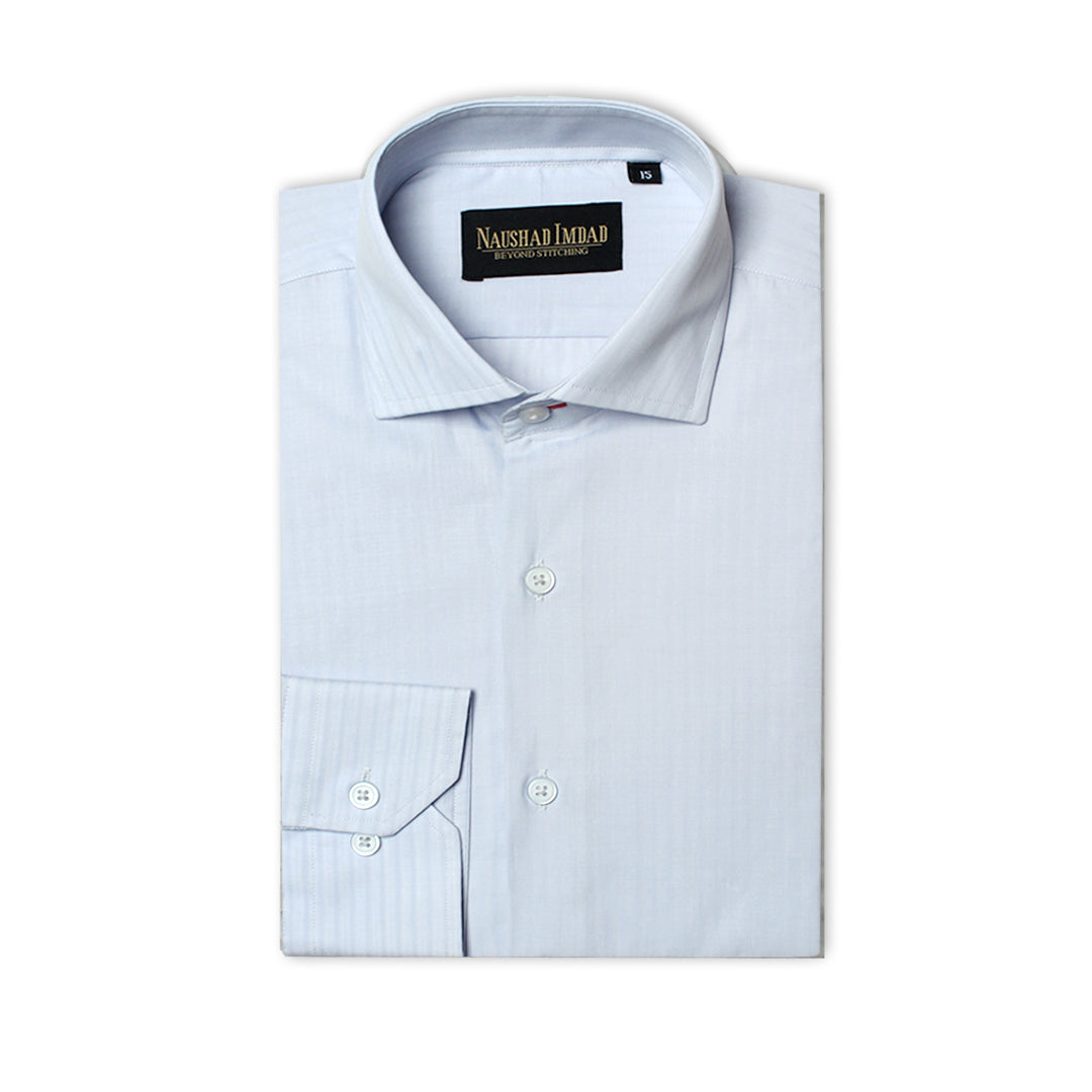 Buy Sky Blue Striped Formal Shirt for Men 