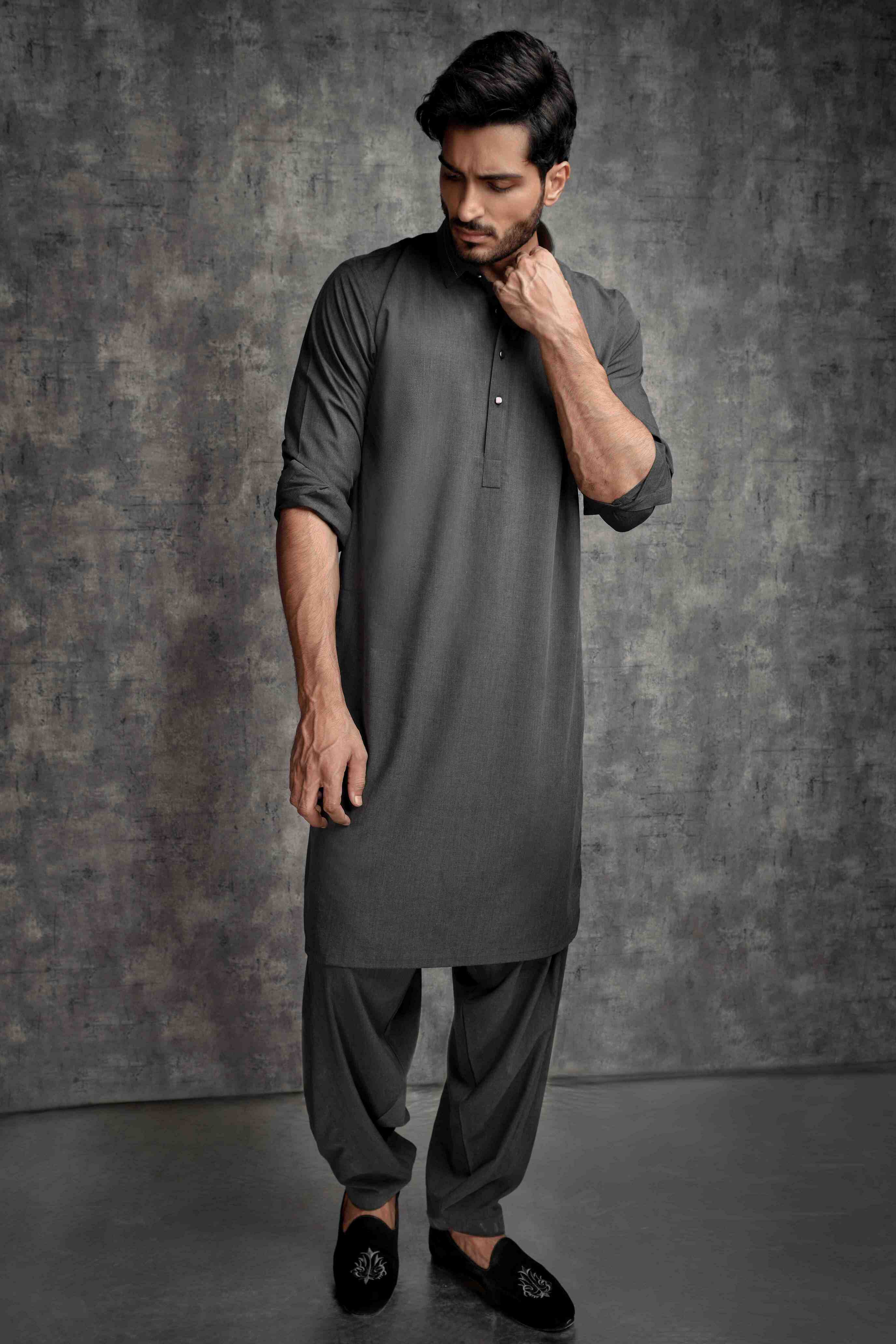 Charcoal Shalwar Kameez