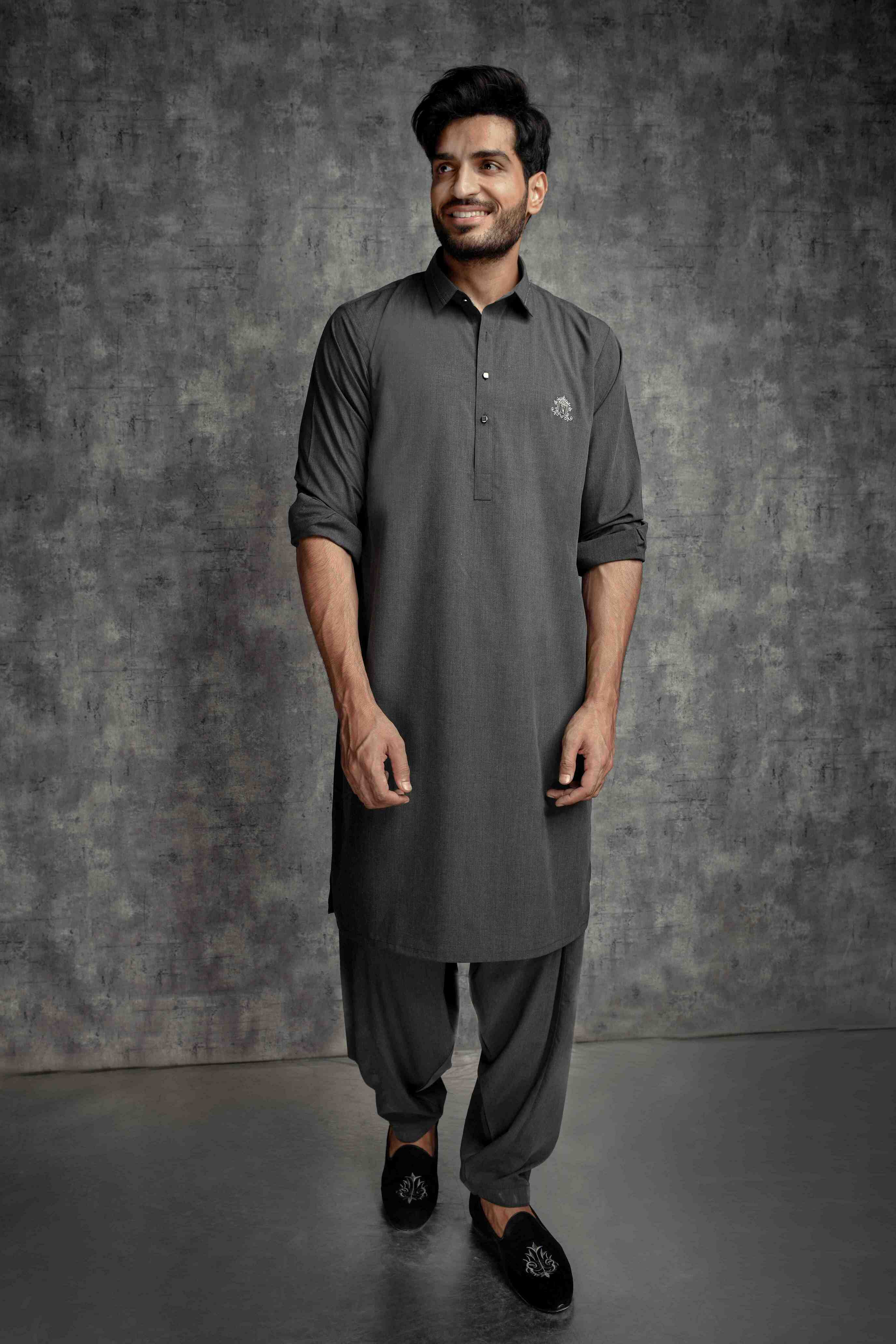 Charcoal Shalwar Kameez