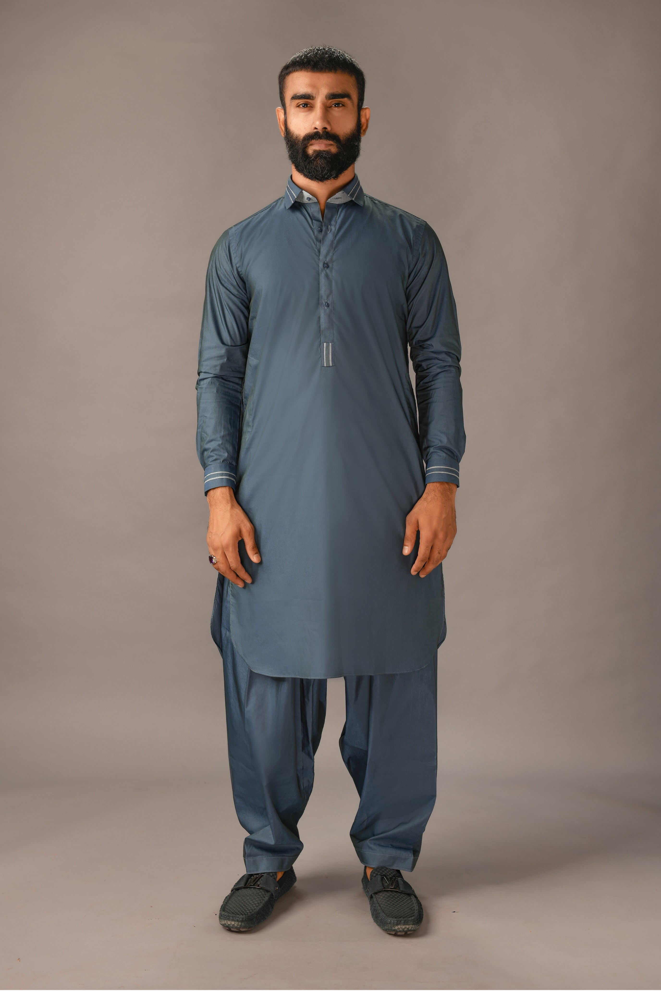 Grayish Kurta Shalwar  Occasions 21