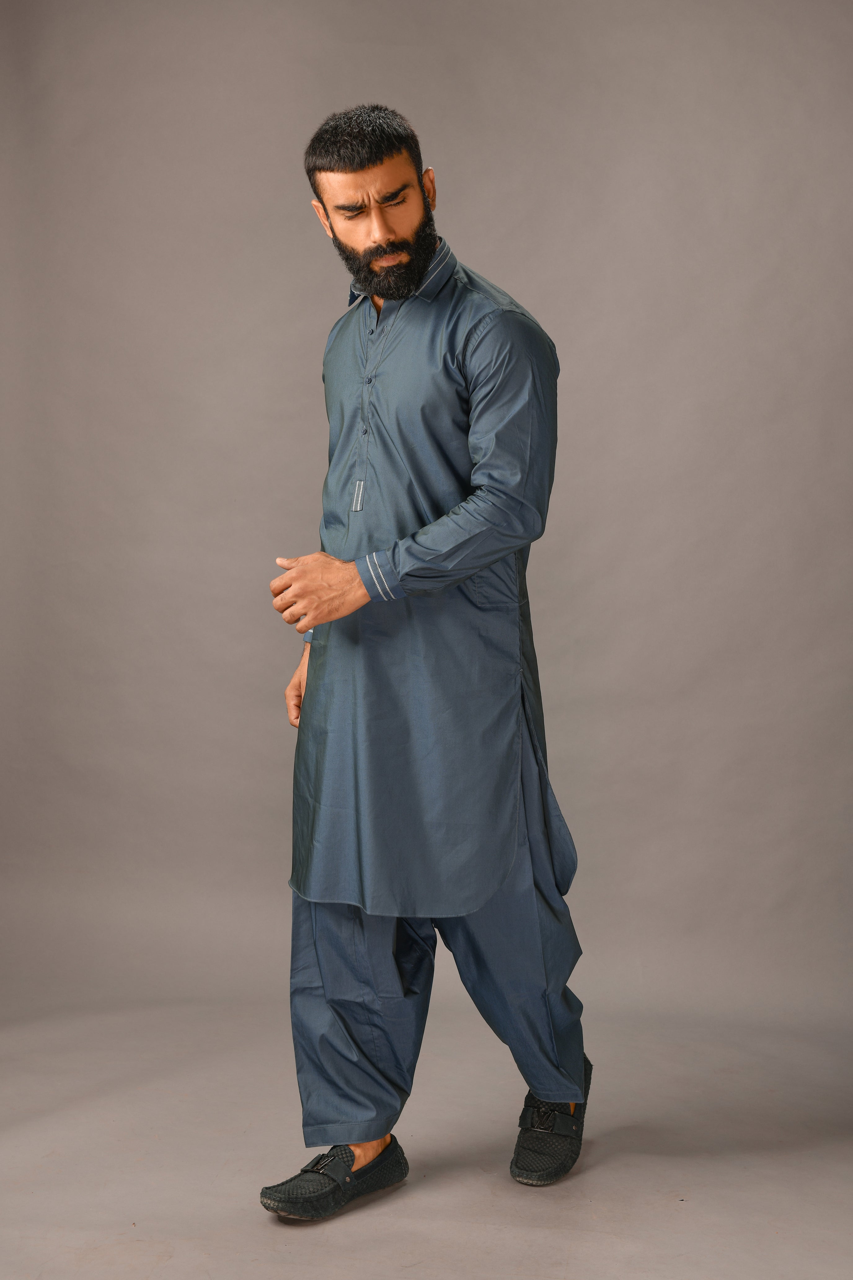 Grayish Kurta Shalwar  Occasions 21