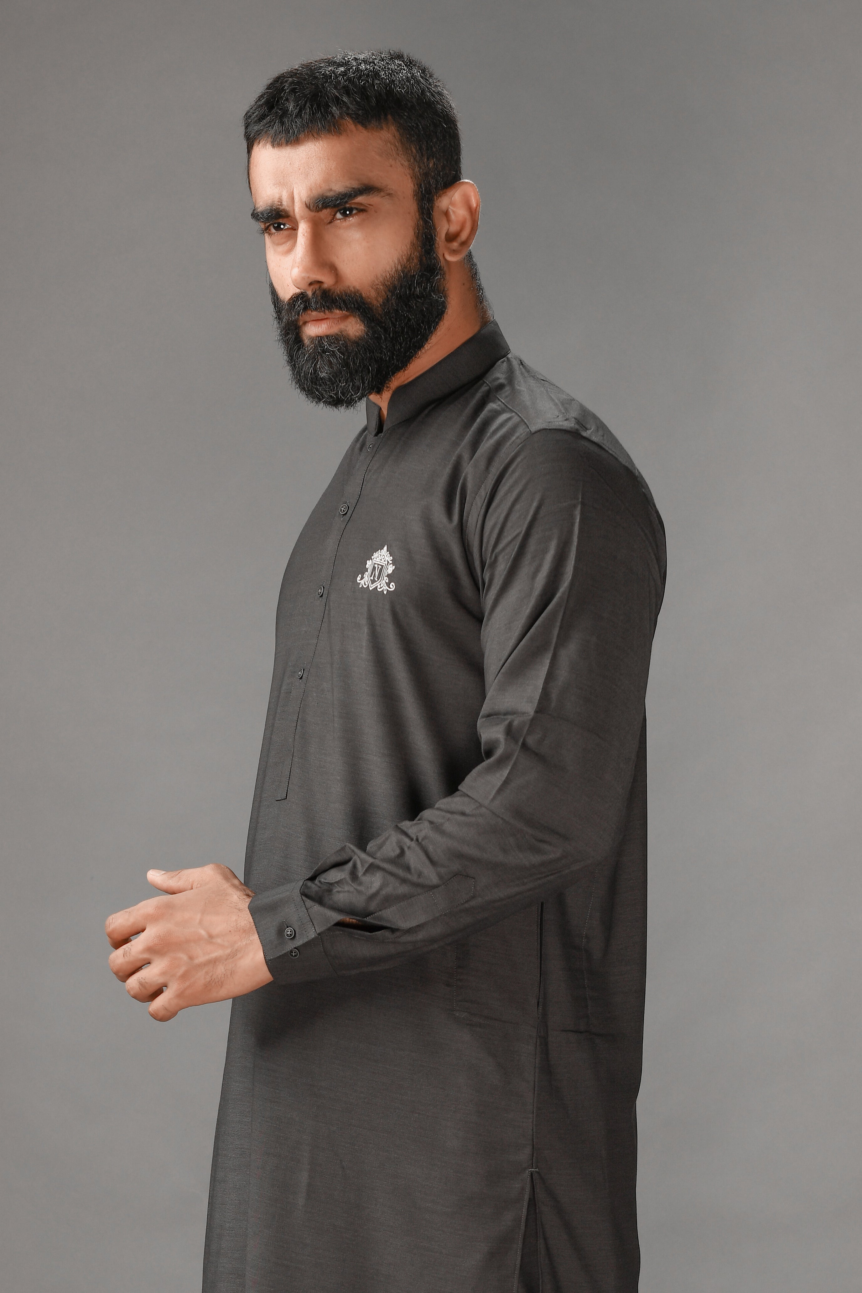 Charcoal Gray Kurta - Occasions 21