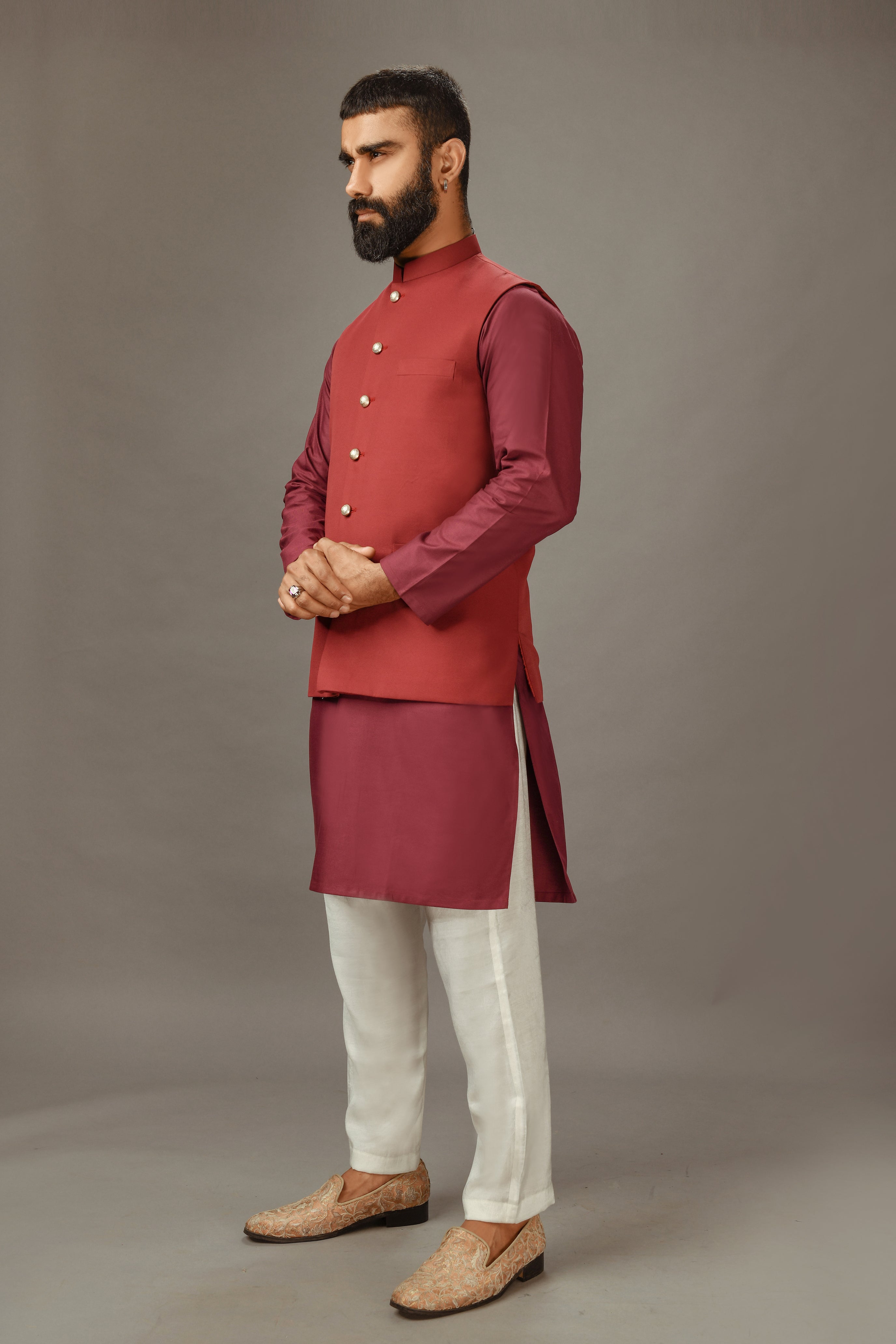 LIGHT MEHROON KURTA