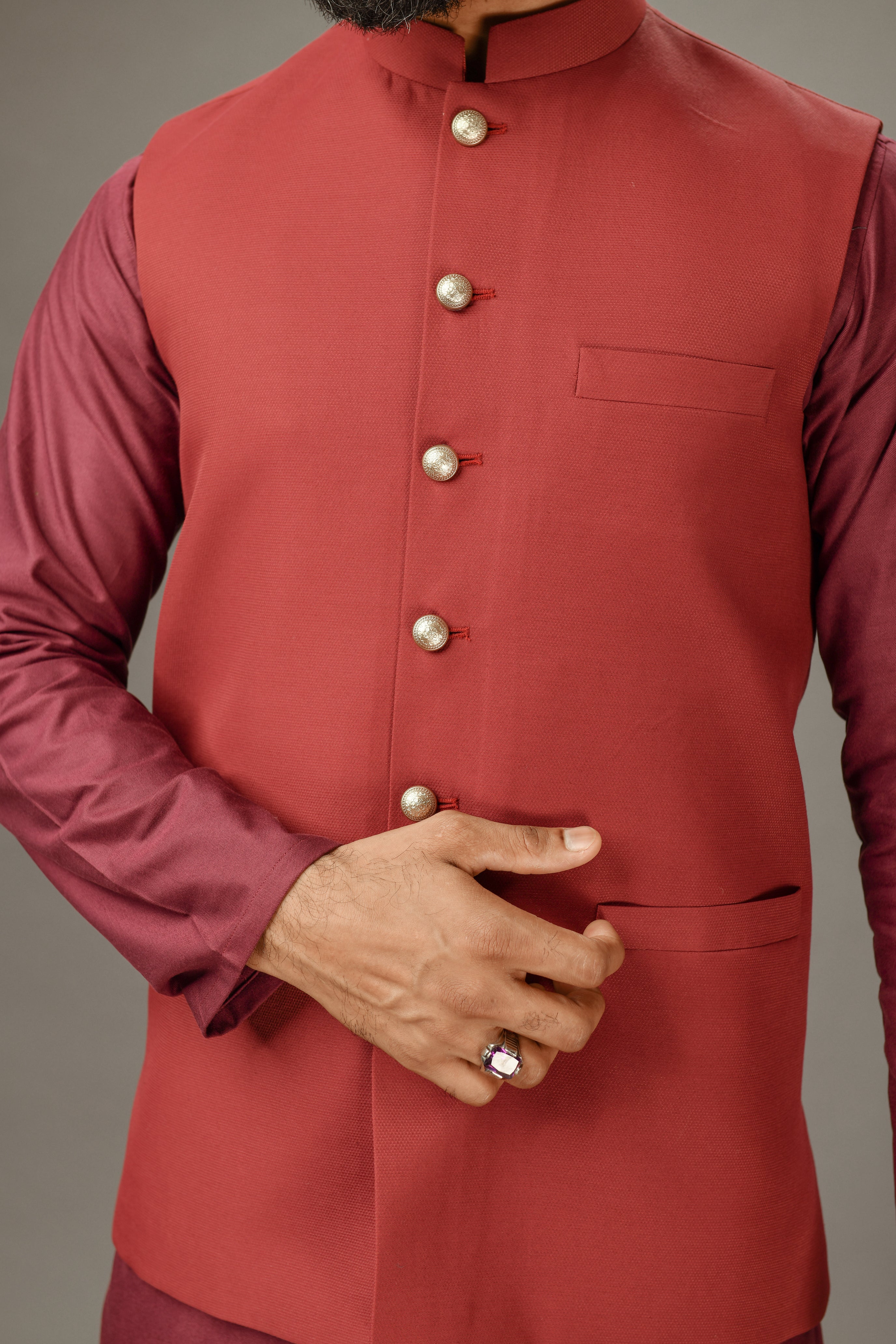 LIGHT MEHROON KURTA