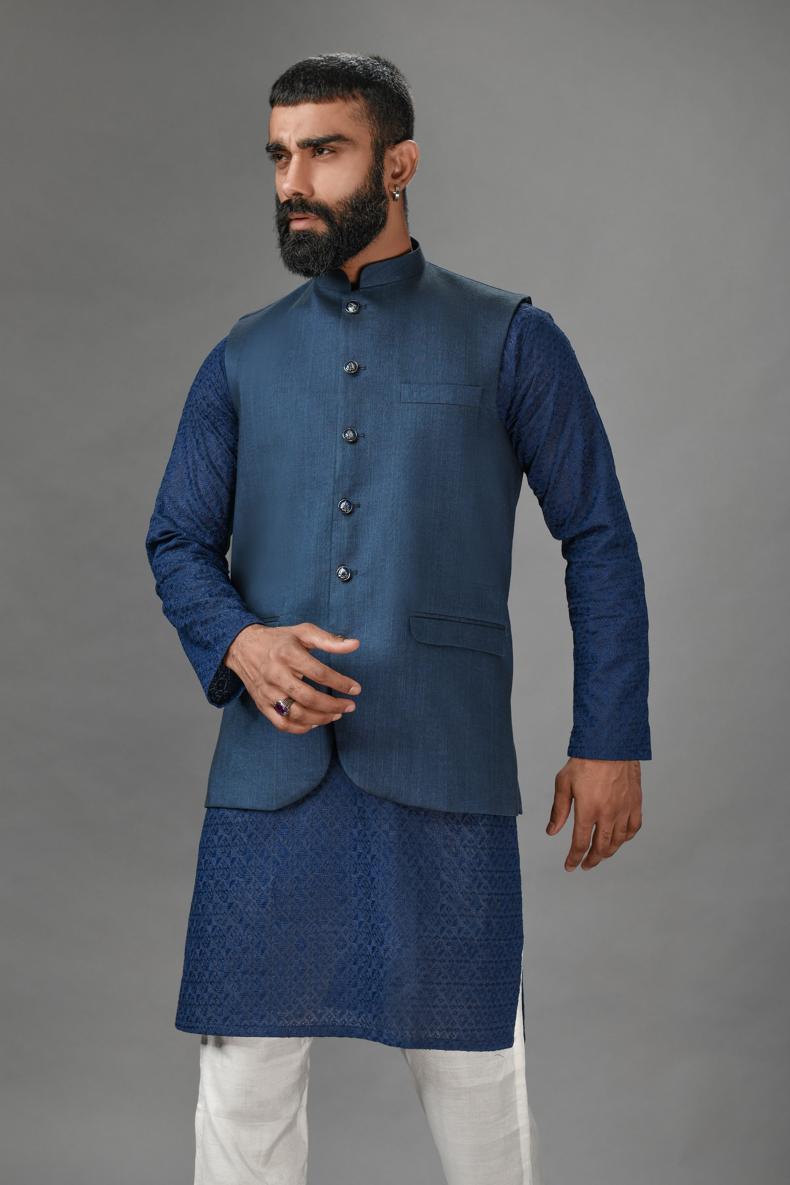 Bluish Kurta