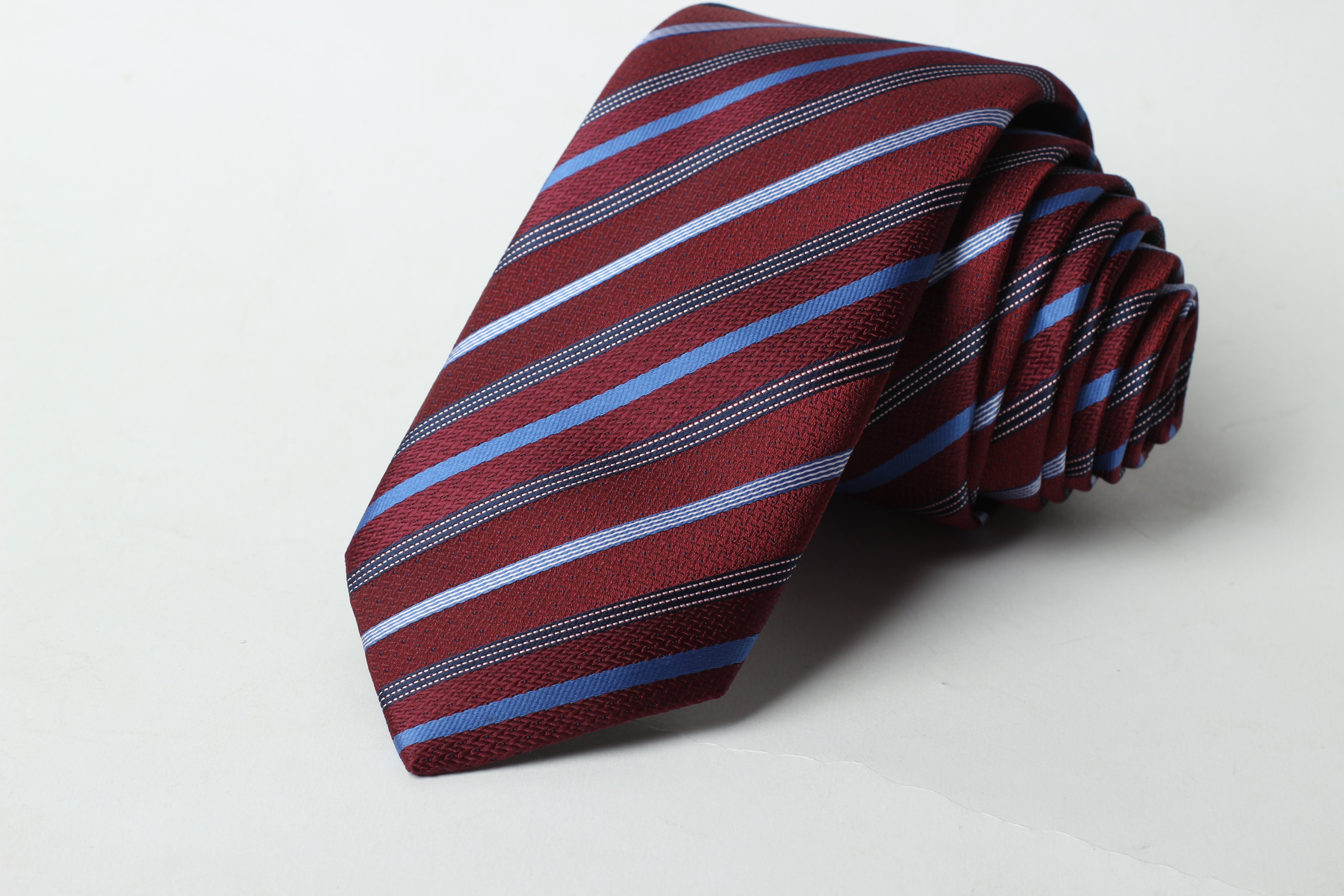 Maroon Stripes Tie