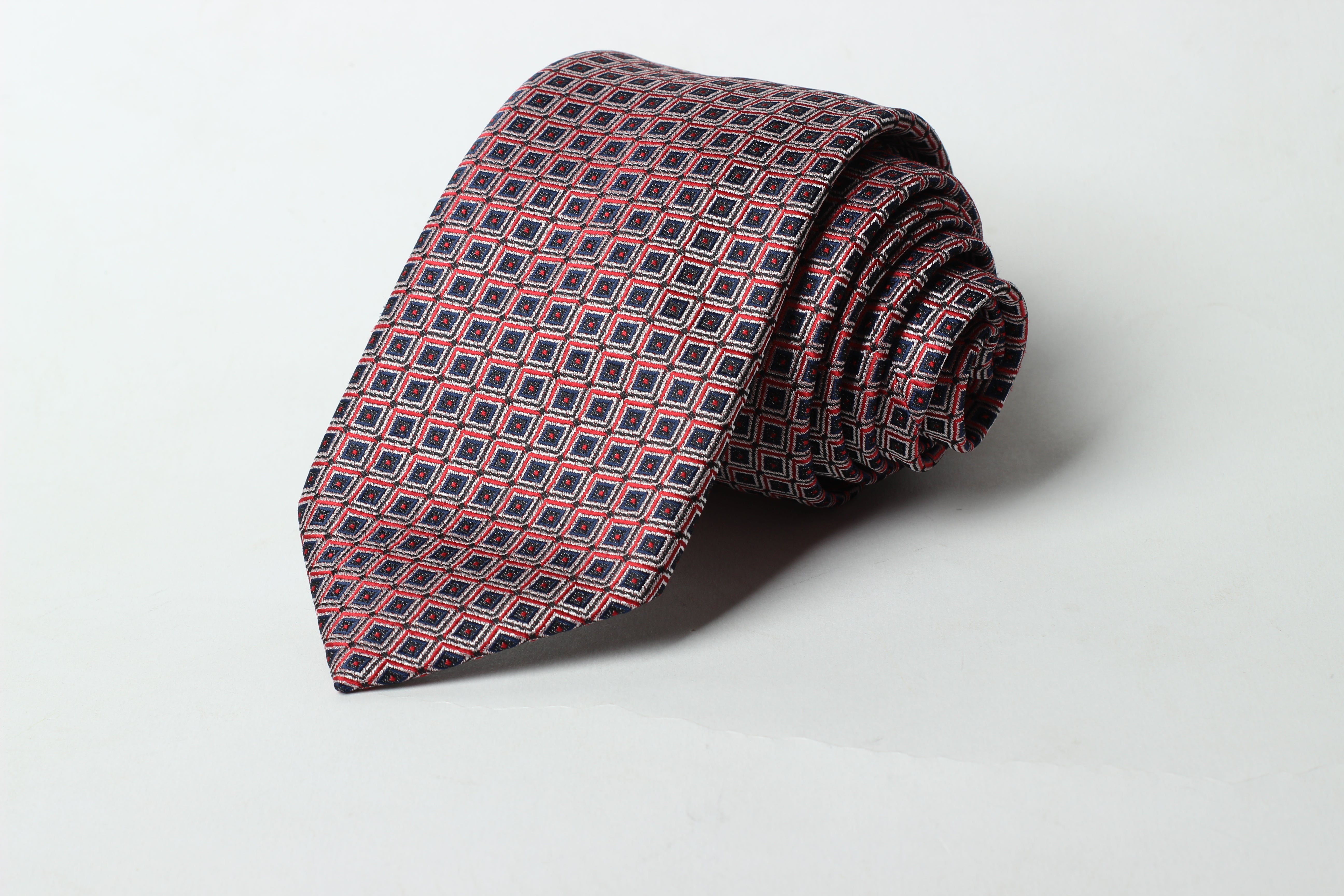 Maroon Check Tie