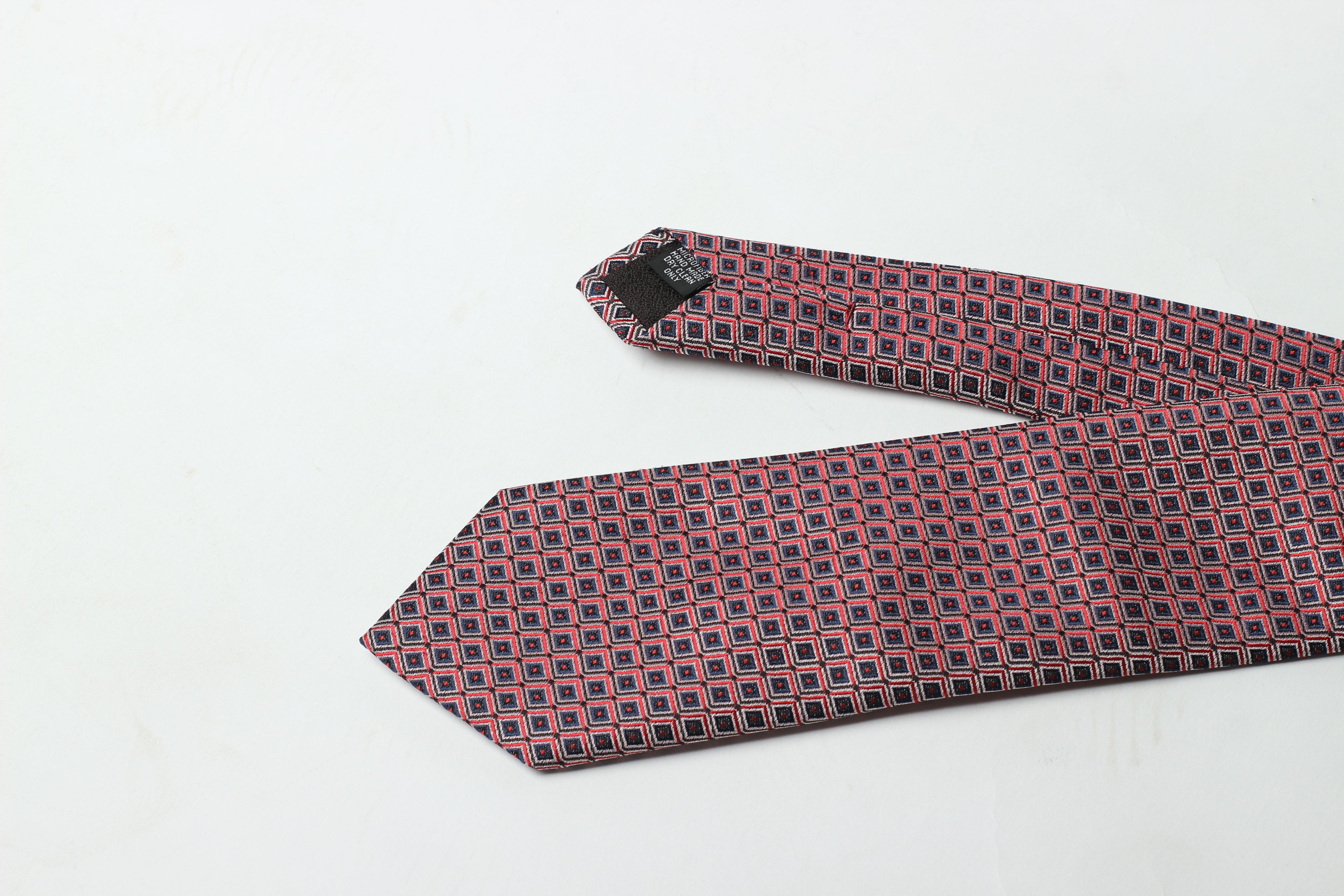 Maroon Check Tie