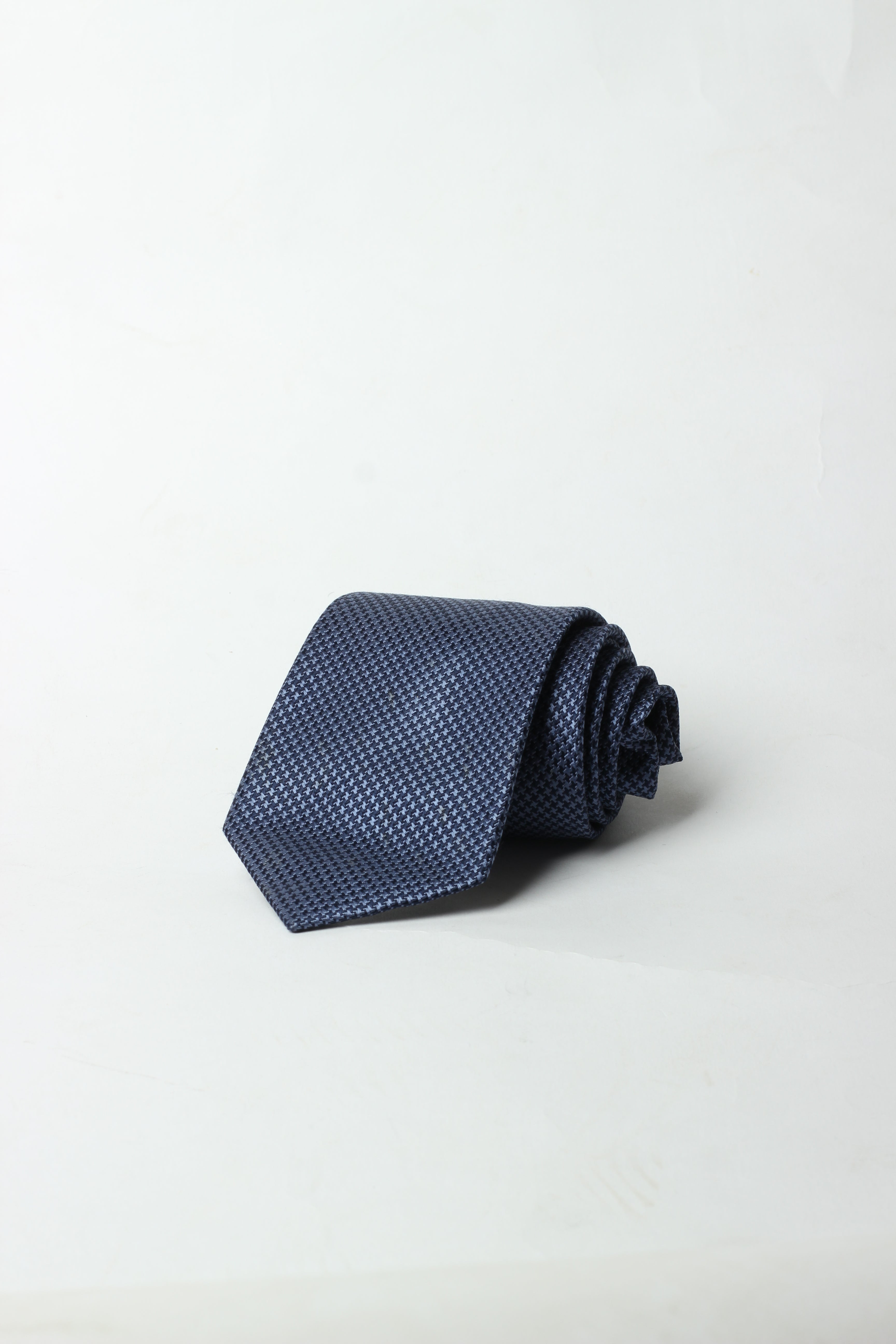 Navy Blue Checks Tie