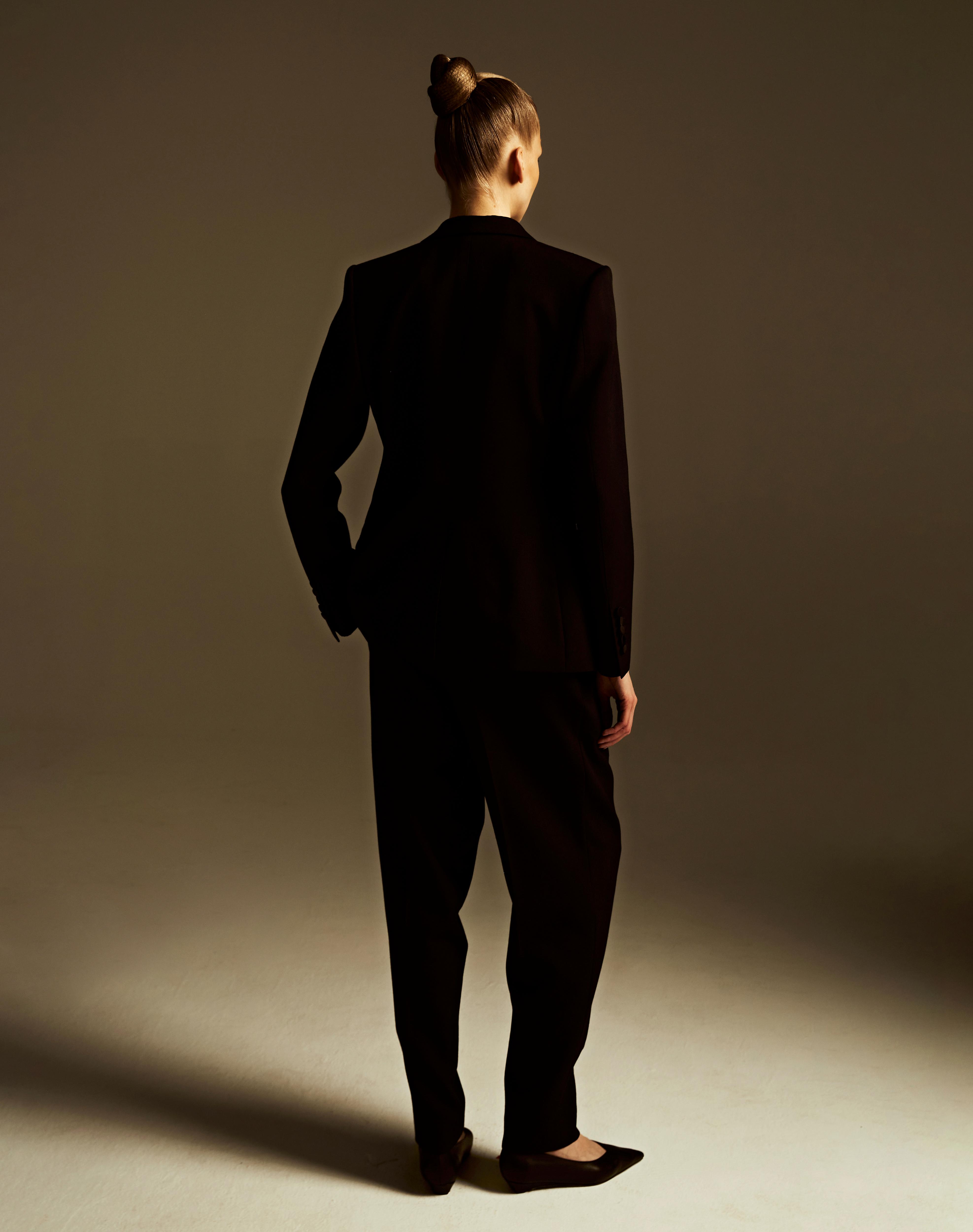 Plain Black 2 Piece Suit - DNN0011