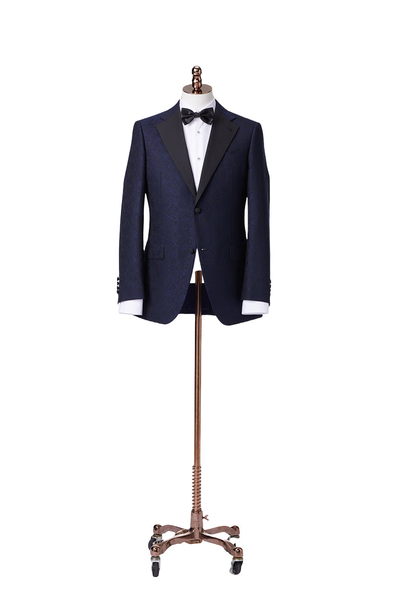 Tuna Blue Party Coat - Blue Tuxedo