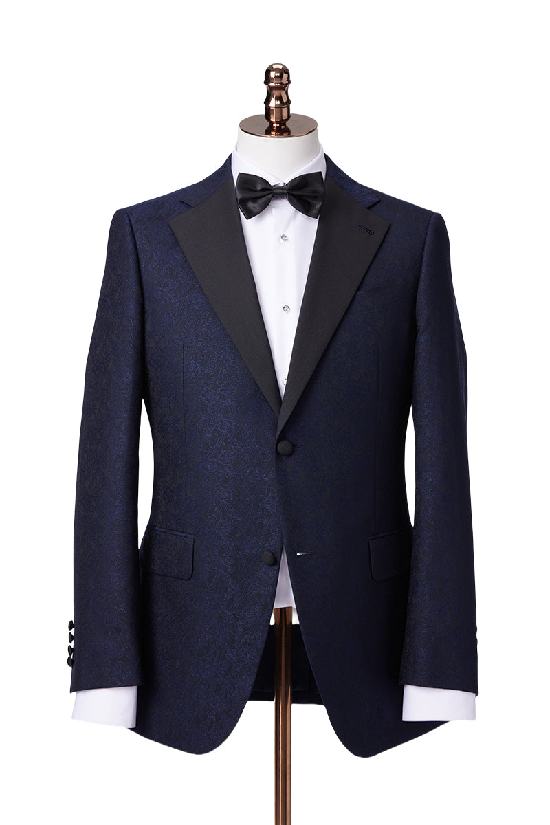 Tuna Blue Party Coat - Blue Tuxedo Pakistan