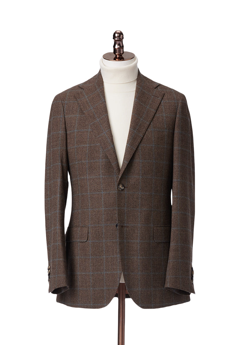 Walnut Color Woolen Check Jacket in Pakistan
